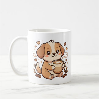 Kawaii Hund Latte-Mugg Kaffemugg