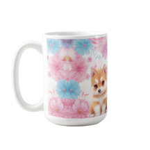 Kawaii Husky Puppies: Pastel Pals-kaffe