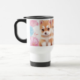 Kawaii Husky Puppies: Pastel Pals-kaffe Resemugg