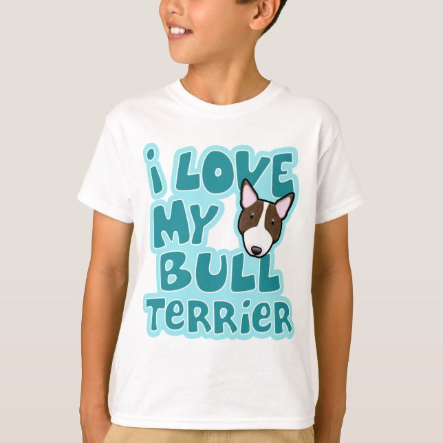Kawaii I Kärlek My Brindle Bull Terrier Tröja (Framsida)