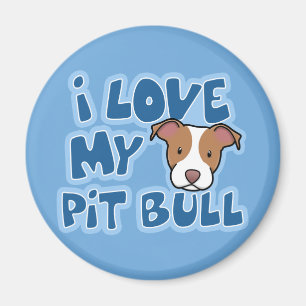 Kawaii I Kärlek My Pit Bull Magnet