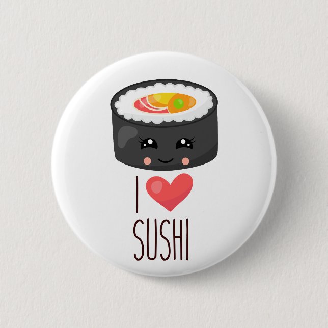 Kawaii I Kärlek Sushi Knapp (Framsida)