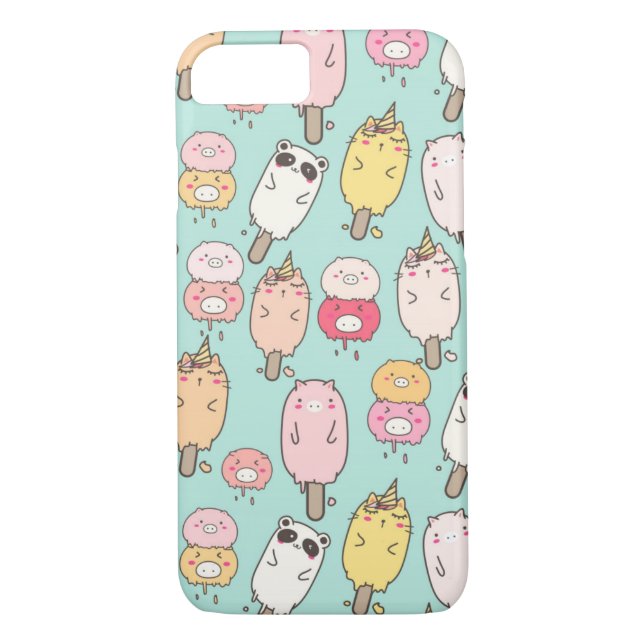 Kawaii Ice Cream Case-Mate iPhone Skal (Baksida)