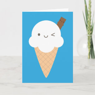 Kawaii Ice Cream Cone Kort