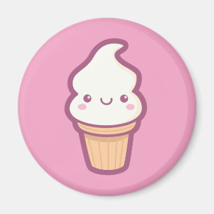 Kawaii Ice Cream Cone Magnet