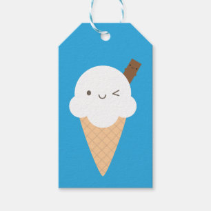 Kawaii Ice Cream Cone Presentetikett