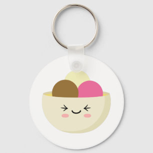 Kawaii Ice Cream Nyckelring