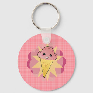 Kawaii Ice Cream Nyckelring