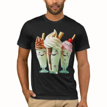 Kawaii Ice Cream Trio Cute Dessert Characters