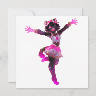 Kawaii Idol Catgirl Inbjudningar