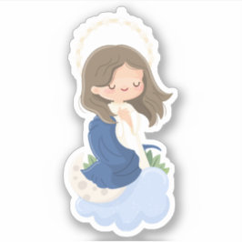 Kawaii Immaculate Conception Sticker Klistermärken