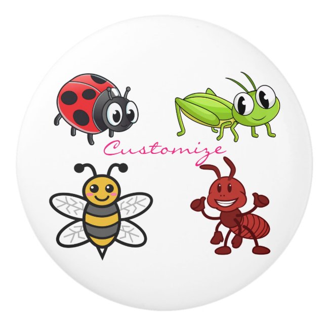 Kawaii Insekter Thunder_Cove Knopp (Framsidan)