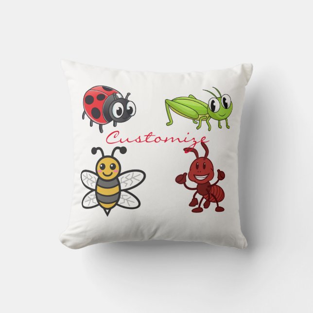 Kawaii Insekter Thunder_Cove Kudde (Framsida)