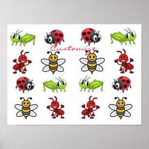 Kawaii Insekter Thunder_Cove Poster