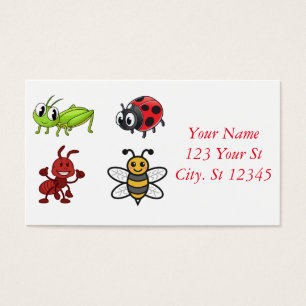 Kawaii Insekter Thunder_Cove Visitkort