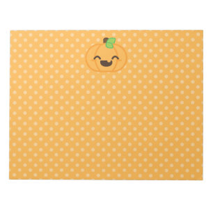 Kawaii Jack o lantern Pumpkin Anteckningsblock