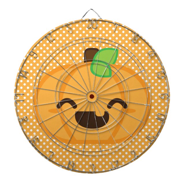 Kawaii Jack o lantern Pumpkin Dart Board Piltavla (Framsidan)