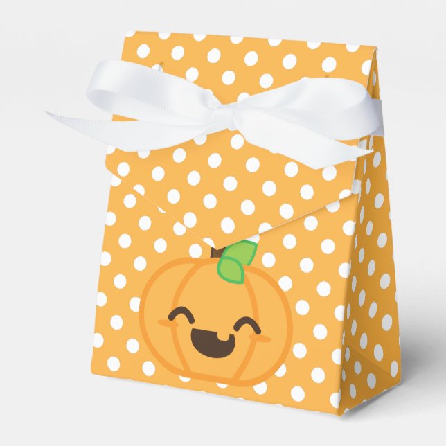 Kawaii Jack o lantern Pumpkin Gift Box Presentaskar (Framsidan Sidan)