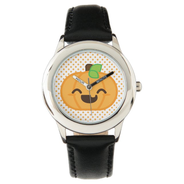 Kawaii Jack o lantern Pumpkin Watch Armbandsur (Framsida)