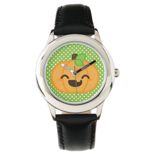 Kawaii Jack o lantern Pumpkin Watch Armbandsur (Framsida)