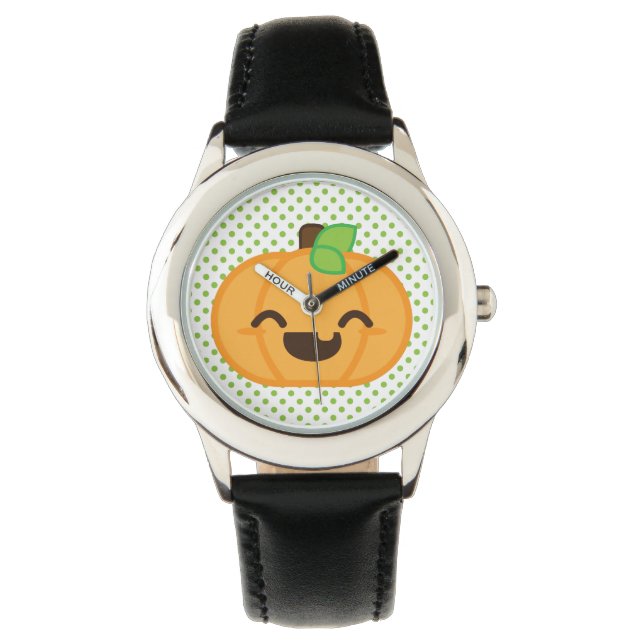 Kawaii Jack o lantern Pumpkin Watch Armbandsur (Framsida)