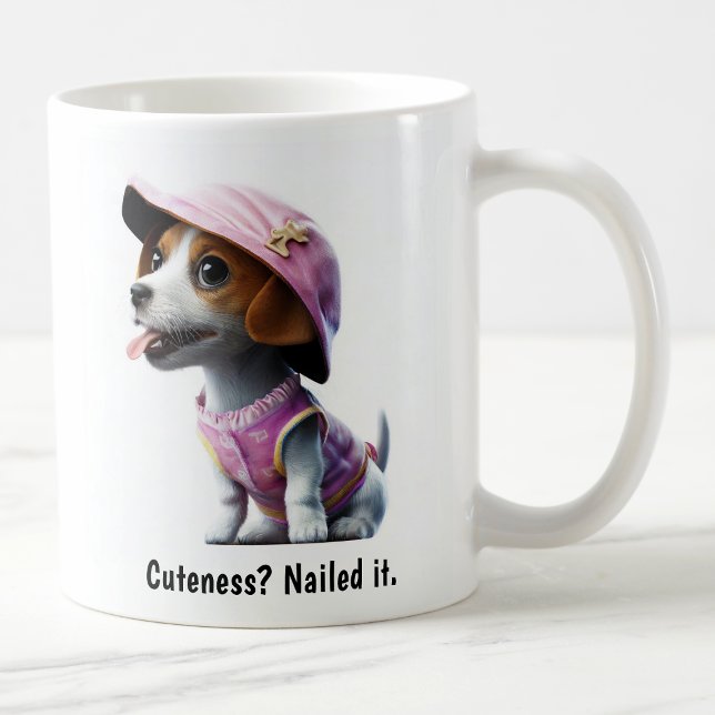 Kawaii Jack Russell Terrier Kaffemugg (Skapare uppladdad)