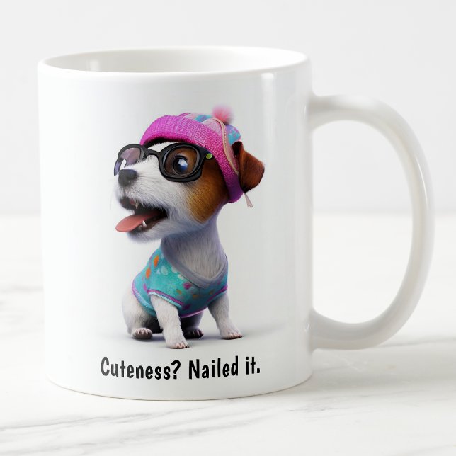 Kawaii Jack Russell Terrier Kaffemugg (Skapare uppladdad)