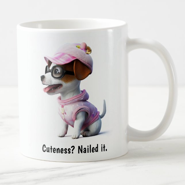 Kawaii Jack Russell Terrier Kaffemugg (Skapare uppladdad)