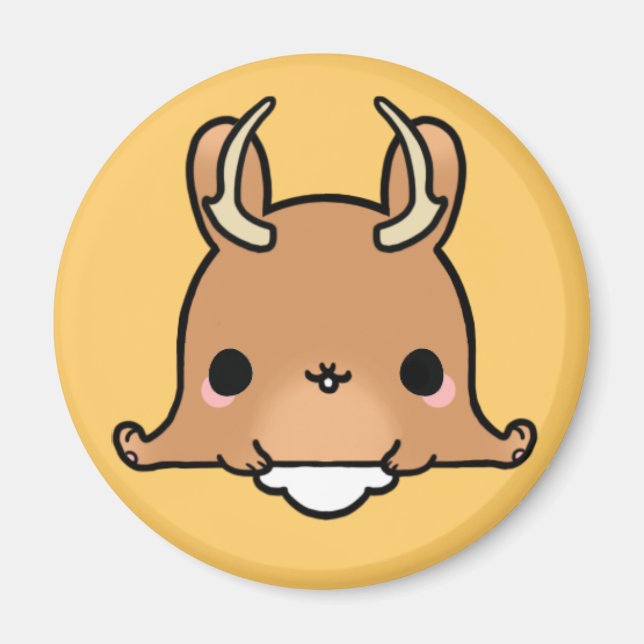 Kawaii Jackalope (Byt bakgrund!) Magnet (Framsidan)