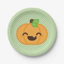 Kawaii Jackolantern Pumpkin Halloween Papprare Tal