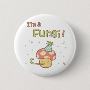 Kawaii Jag är en Svampfest Svamp Puns Humor Knapp