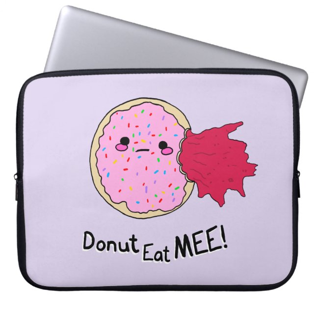 Kawaii Jam Munk Ät Mig Laptop Fodral (Framsidan)