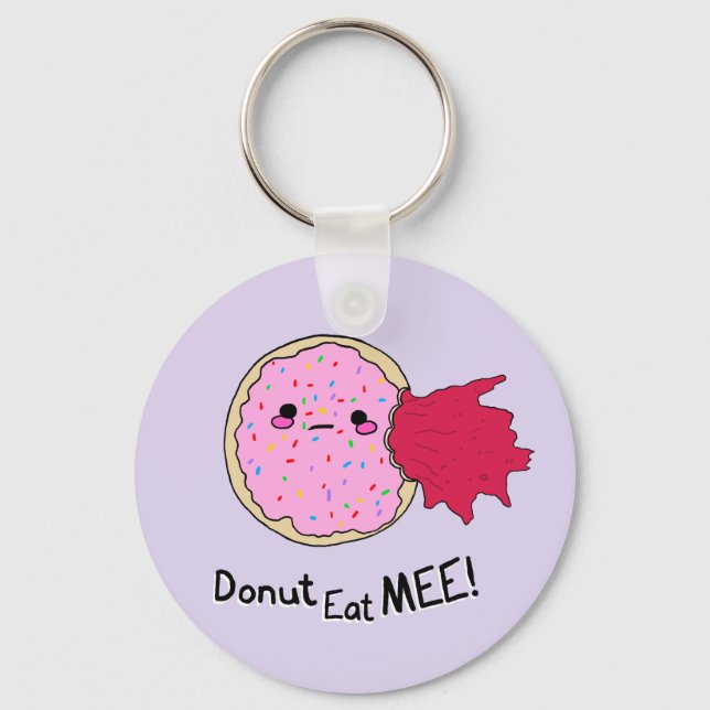 Kawaii Jam Munk Ät Mig Nyckelring (Framsida)