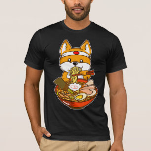 Kawaii japanese anime shiba inu t shirt