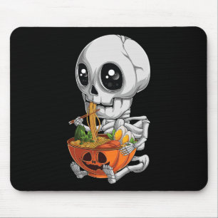 Kawaii Japansk Anime Skeleton Halloween Ramen Foo Musmatta