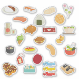 Kawaii Japansk Food Sticker Lakan Klistermärken