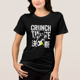 Kawaii japansk fotbollskatt t-shirt för kvinnor 
