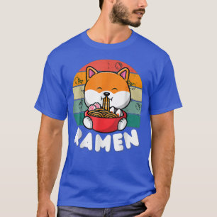Kawaii Japanska Noodles Cute Anime Hund Shiba Inu T Shirt