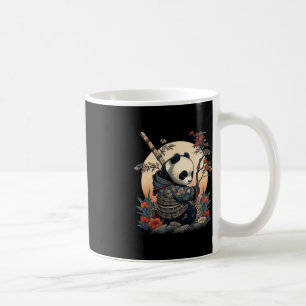 Kawaii Japanska Stil Samurai Anime Panda Kaffemugg