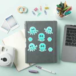 Kawaii Jellyfish Cute Animal Sticker Set Klistermärken