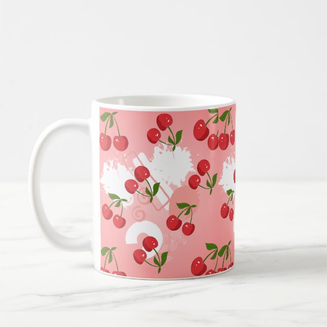 kawaii jordgubbsmjölkskaka kaffemugg (Vänster)