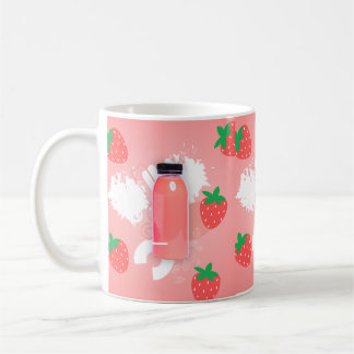 kawaii jordgubbsmjölkskaka kaffemugg
