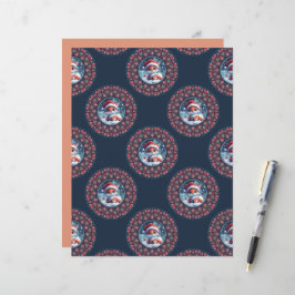 Kawaii Jul Fox Polka Dot Mandala Scrapbook