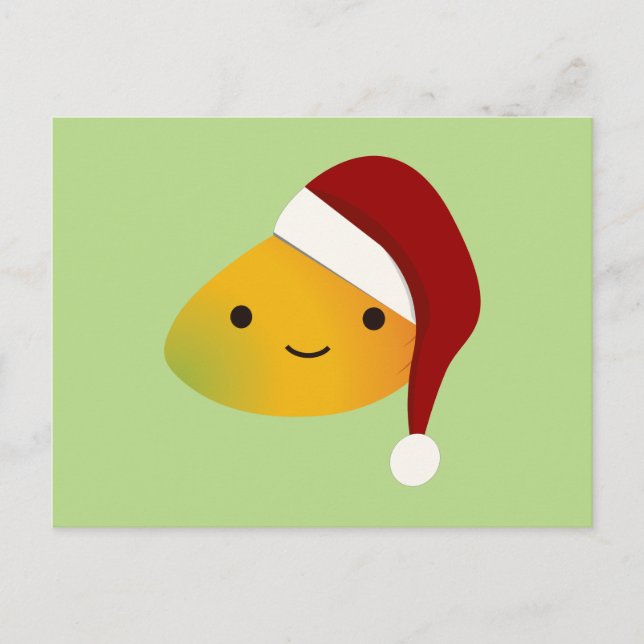Kawaii jul Mango Helg Vykort (Framsida)