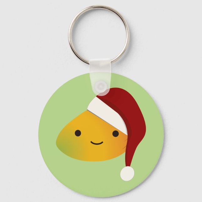 Kawaii jul Mango Nyckelring (Framsida)