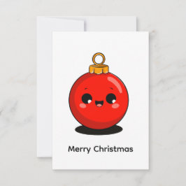 Kawaii jul – Minimal firande Tack Kort