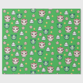Kawaii-julklappar och stjärnor Pappra Presentpapper
