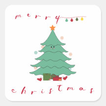 Kawaii julsticker