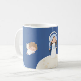 Kawaii Jungfru Marie obefläckade avelse Kaffemugg