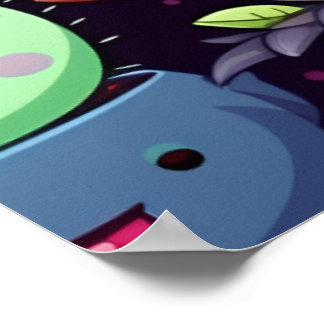 Kawaii Kactus Affisch